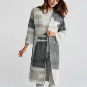 Eileen Fisher Brushed Alpaca Mohair Duster Sweater